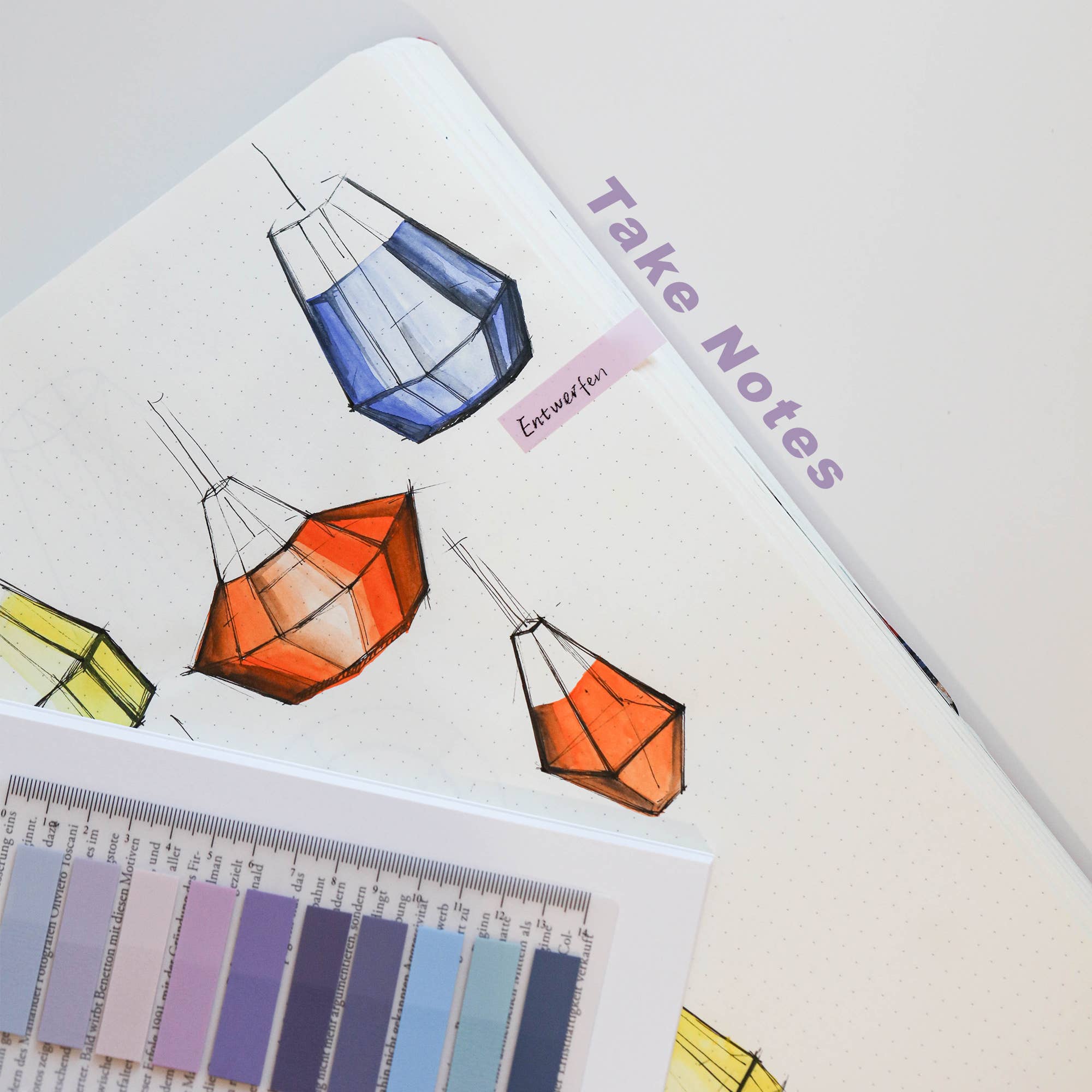 Ordinate - Wholesale Sticky Notes - Mystic Purple Self-Adhesive Sticky Notes Tabs5