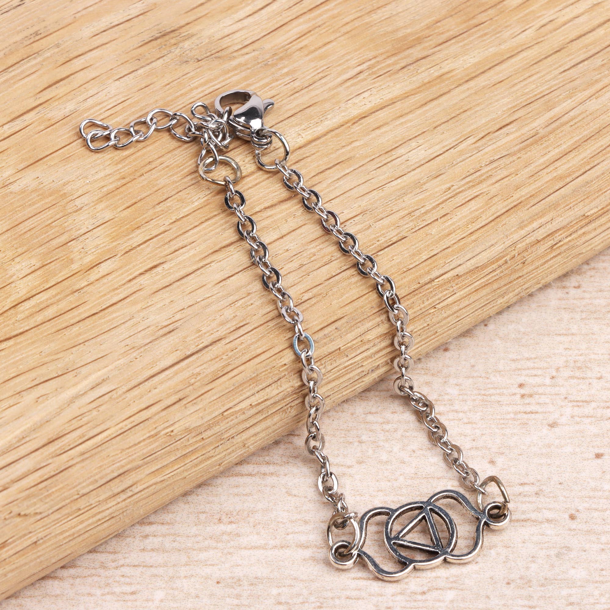 Myga – wholesale Berlockarmband – Seven Chakra-armband med justerbar kedja och chakra-berlock13