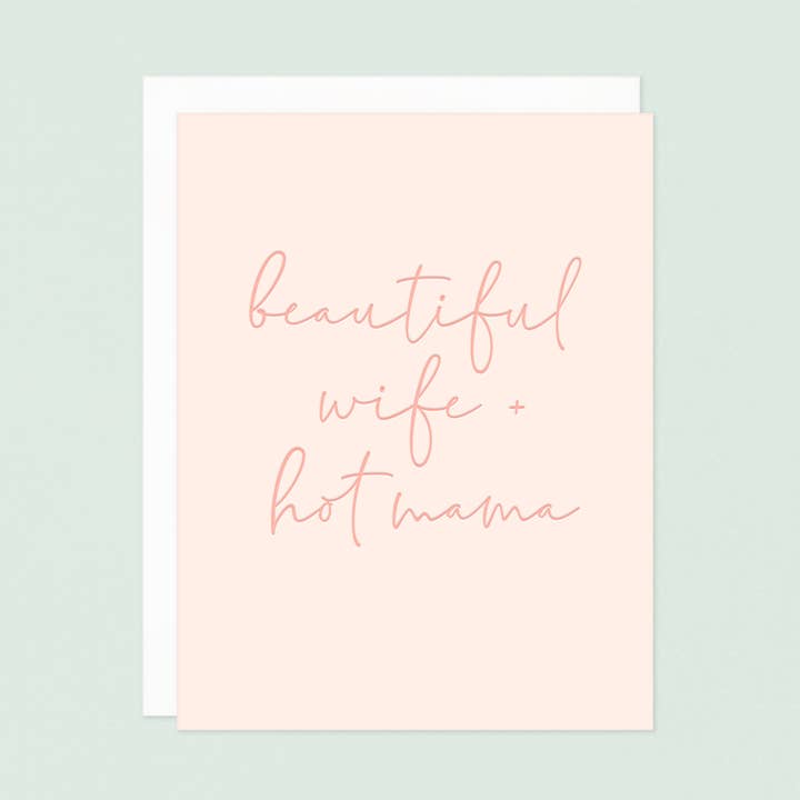 Hot Mama Letterpress wenskaart voor wholesale door Missive