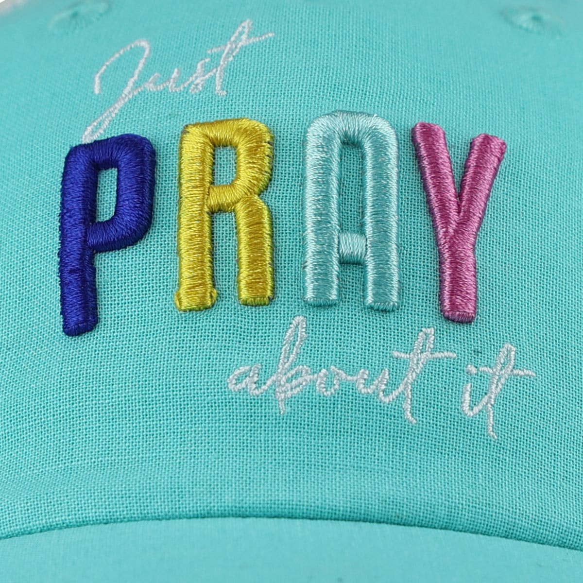 Blue grace & truth Womens Baseball Cap Just Pray About It for wholesale on Faire1