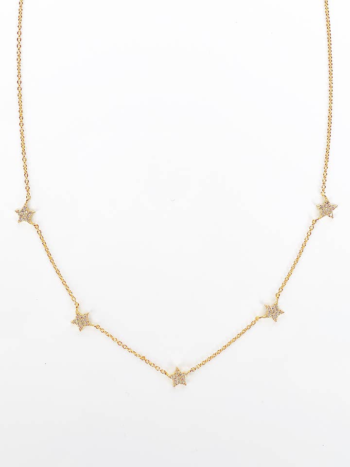 CZ Star kedja halsband för wholesale av The Lucky Collective