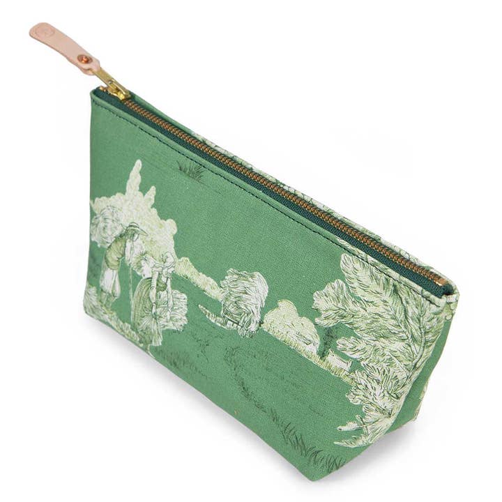 General Knot & Co. - Wholesale Clutch Bag - Women's - Vintage Emerald Toile Travel Clutch1