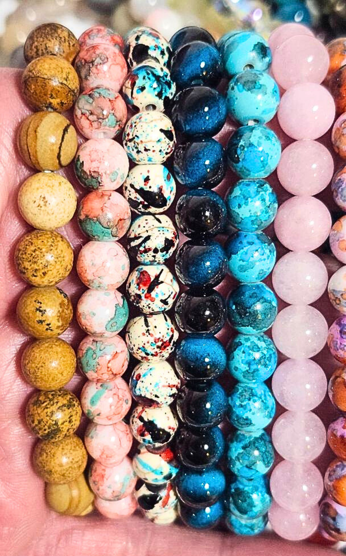 Paradise Island Gold and Silver - Wholesale Beaded Bracelet - BULK: Bracelet Confetti – Lot of 24 Beaded Bracelets (Mixed)3