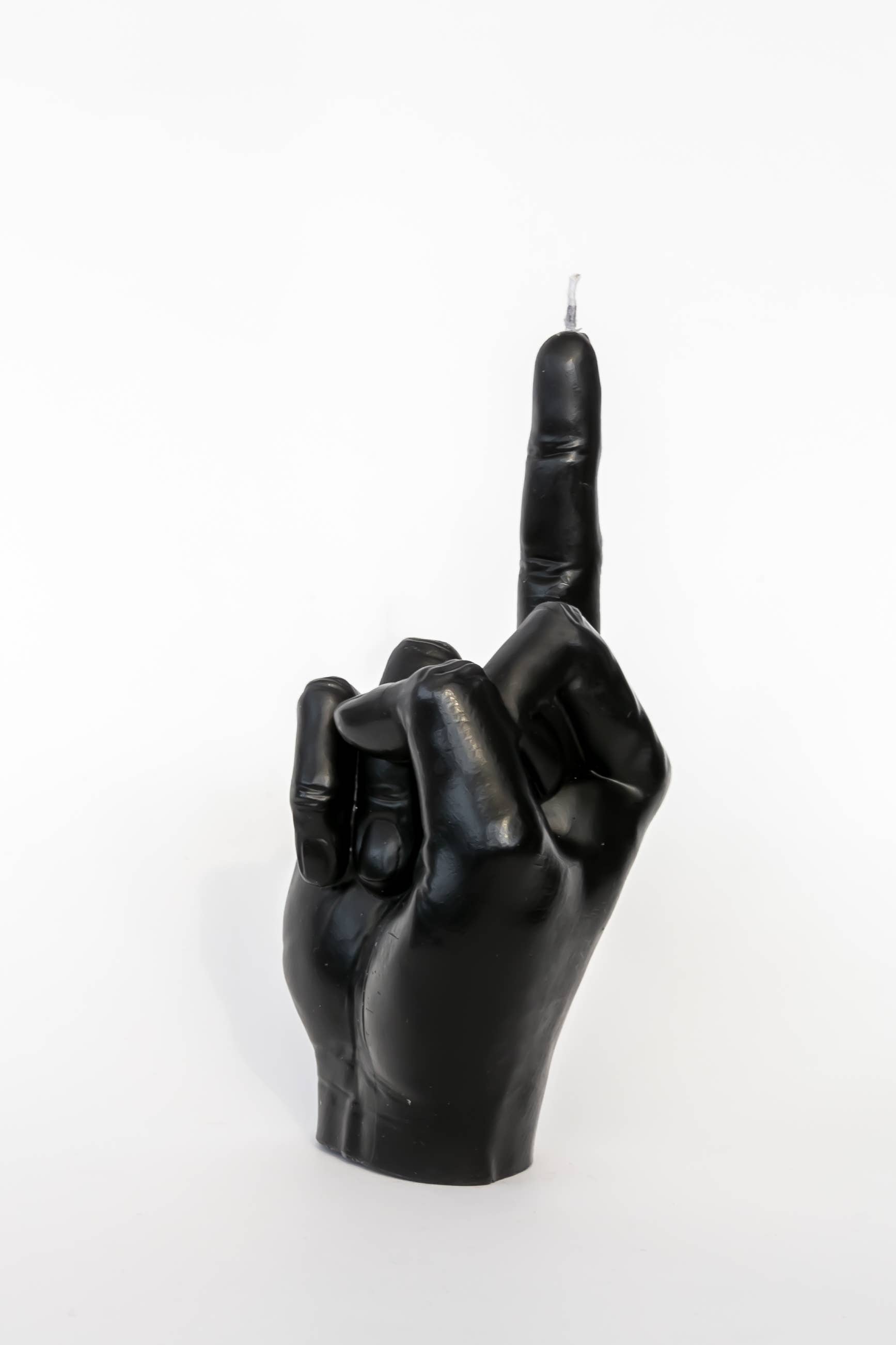 Agora Home DECO - Venta al por mayor Velas de diseño llamativo - Vela de mano negra - Original F*ck Gesture3