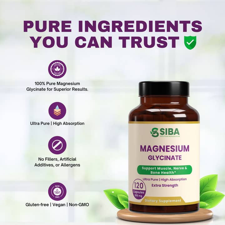 Siba Nutraceutical LLC - Wholesale Oral Supplement/Vitamin - Magnesium Glycinate