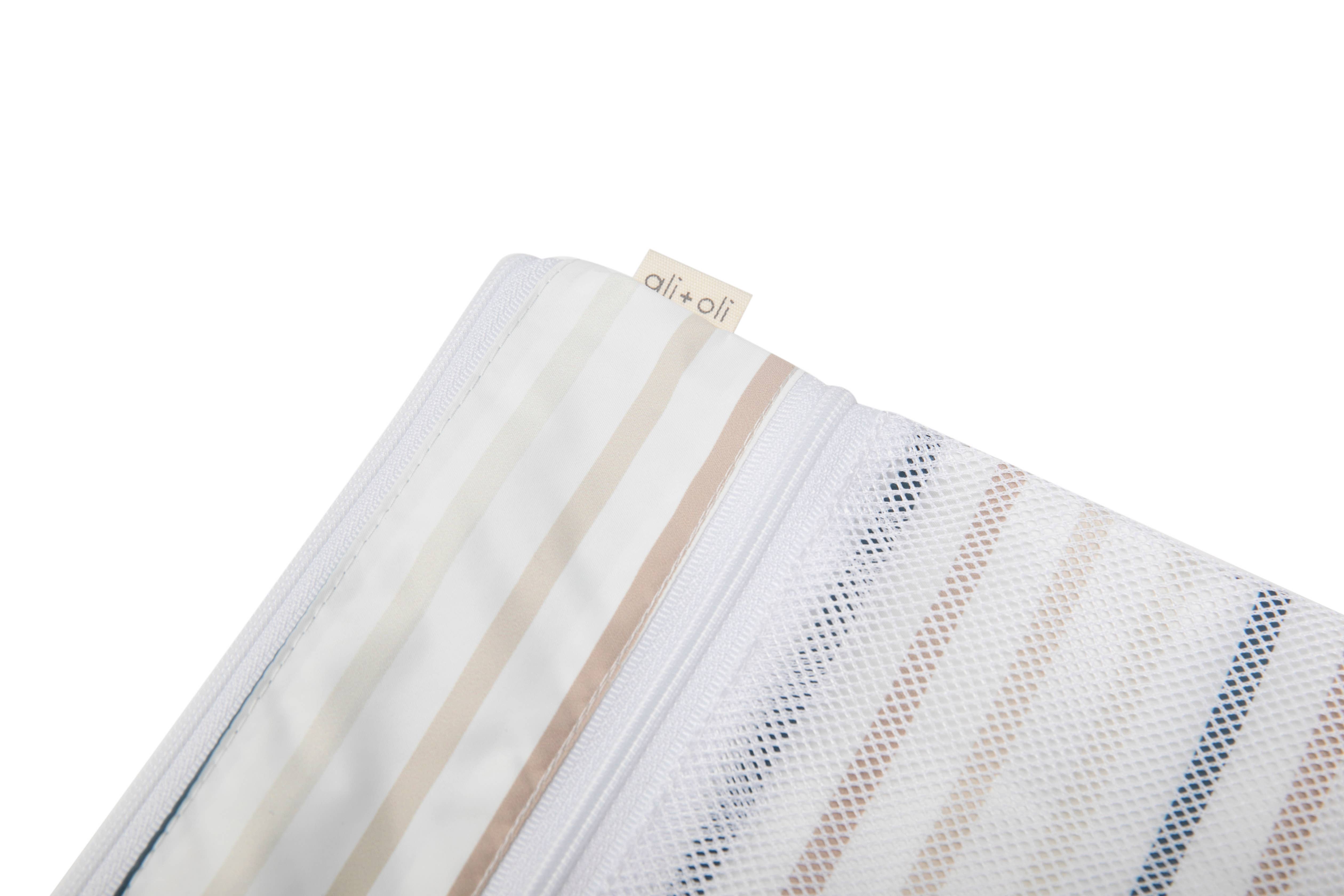 Ali+Oli - Vente Sac étanche - Enfant et bébé - Sac humide/sec à double compartiment avec poche en maille (Rayures)4