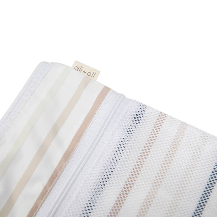 Ali+Oli - Wholesale Wet Bag - Kids & Baby - Dual-Compartment Wet/Dry Bag with Mesh Pocket (Stripes)4