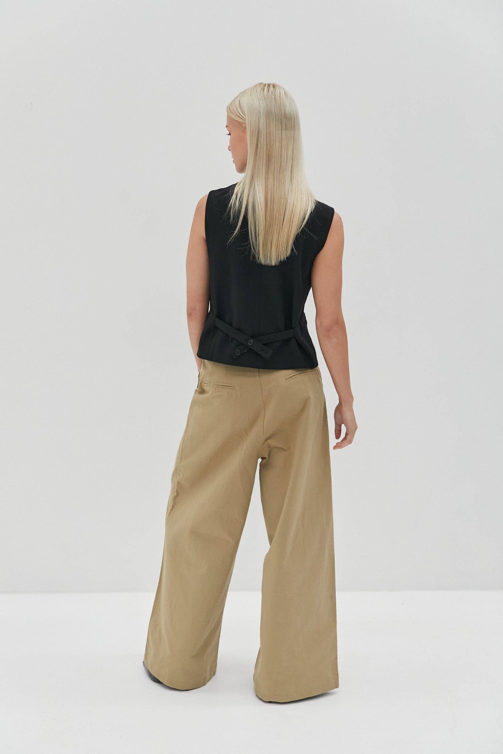Ella Canvas Pants - Tan for wholesale on Faire2