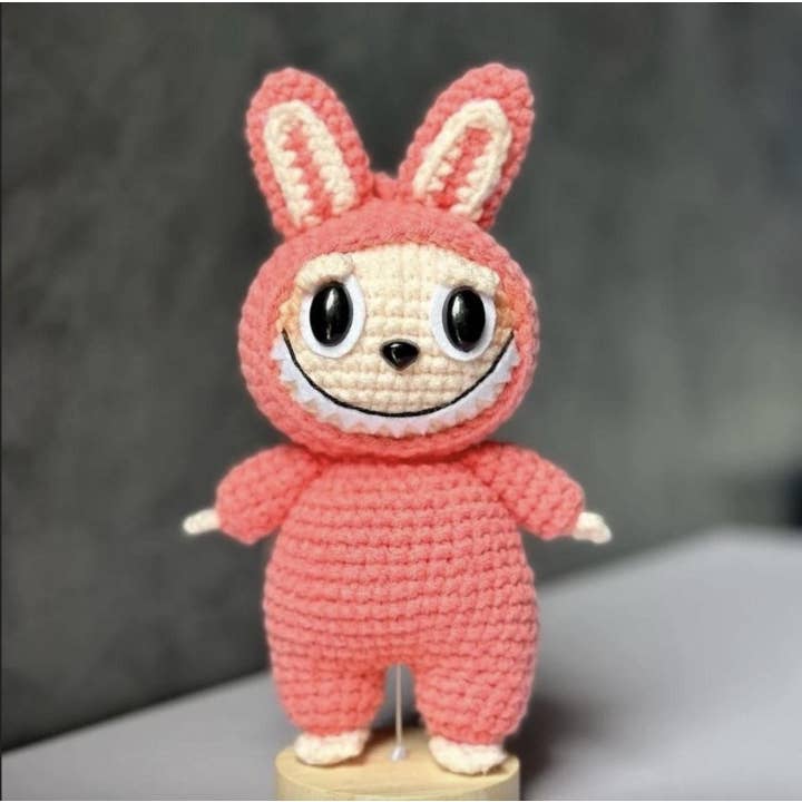 TOMOPOD LLC - Wholesale Stuffed/Plush Toy - Kids & Baby - Crochet Labubu, Funny Smiling Bunny, Amigurumi Monster