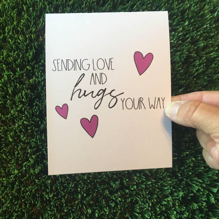 Personal Paper Hugs – wholesale Tänker på dig-kort – Tänker på dig uppmuntran skicka kärlek och kramar på ditt sätt bara för att kort saknar dig kort