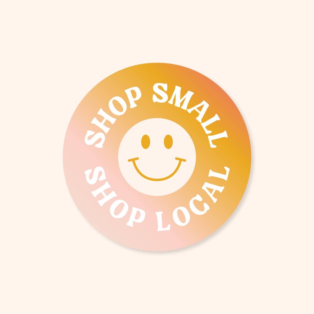 Kach Design Studio - Wholesale Sticker - Shop Small, Shop Local Sticker1