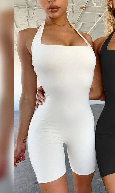 MB Fashion Wholesale - Wholesale Unitard - Women's - MB FASHION HALTER NECK YOGA JUMPSUIT 2542R15