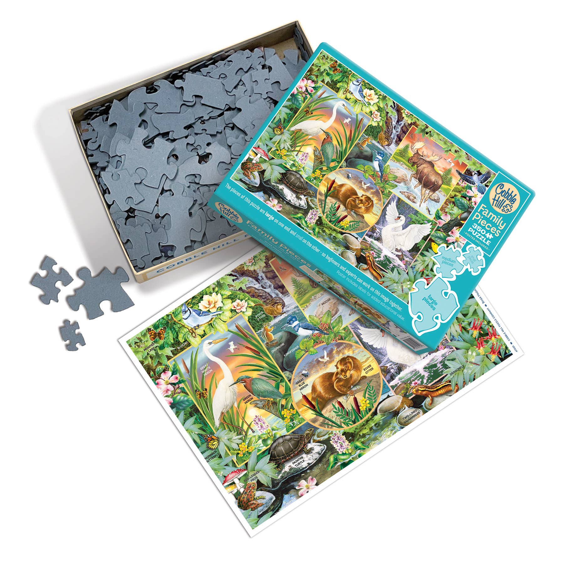 Outset Games and Cobble Hill Puzzles - Wholesale Puzzle - Adult - River Magic (Family) 350pc puzzle2
