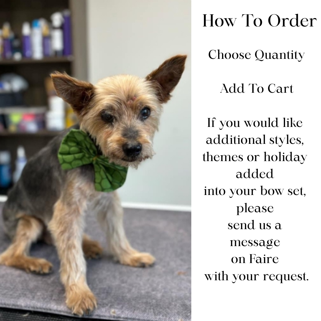 Happy Tails Outfitters - Wholesale Pet Bow Tie - Dog - Hearts & Bones Dog Grooming Bows   3