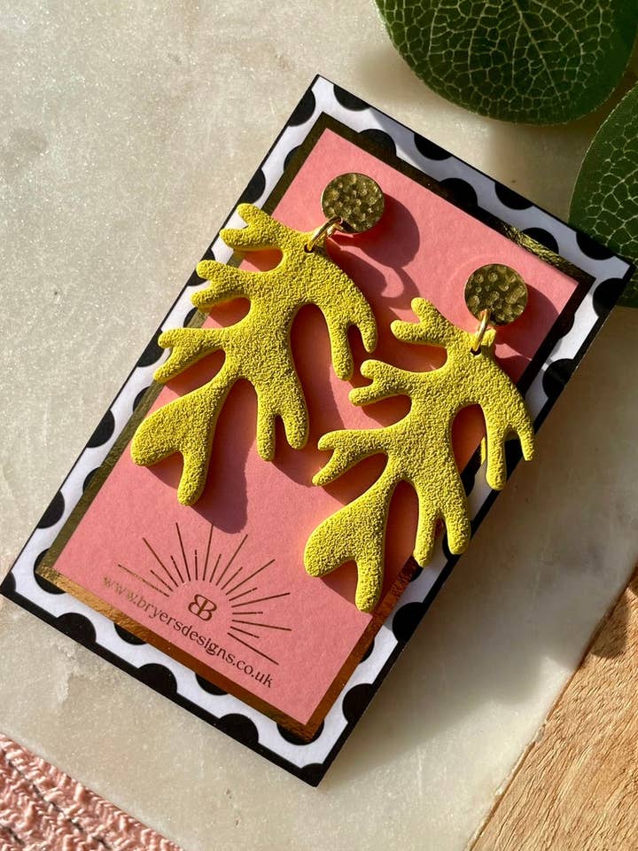 Jellyfish Polka Dot Statement Earrings for wholesale by Bryers Designs