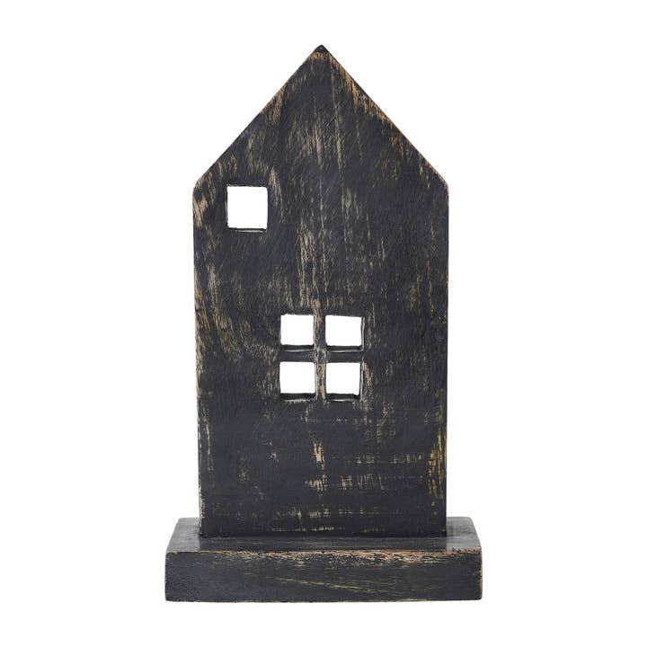 VHC Brands - Wholesale Decorative Tabletop Object - Rustic Wooden House Grey 10x5.75x31