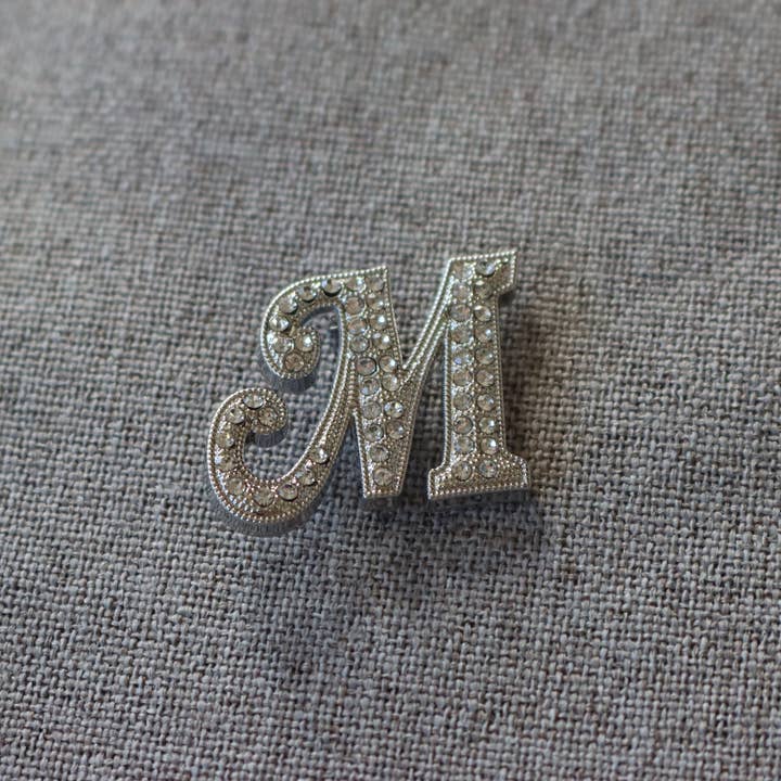 DrifWoo - Wholesale Brooch - Rhinestone Initial Letter Clip – Personalized Gift Charm6