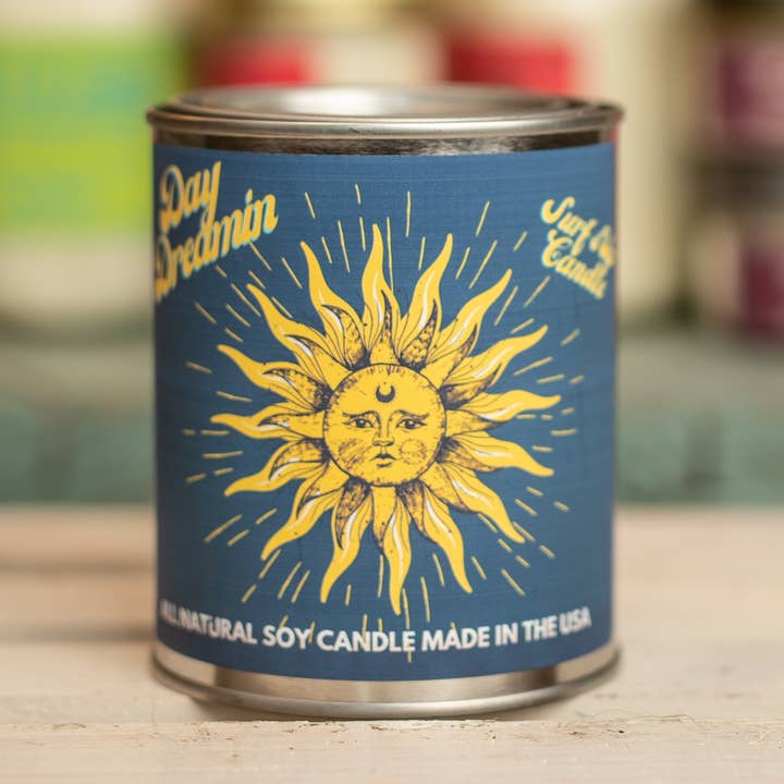 Lunar samling Daydreamin färg kan för wholesale av Surfs Up Candle