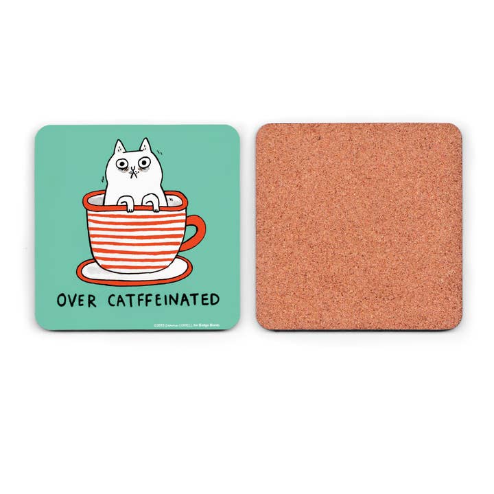 Incognito – wholesale Coasters – Gemma Correll - Over Catffeinated Coaster1