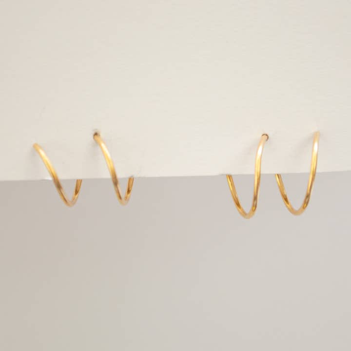 Double Twist Hoop for wholesale by Syd Squared Jewelry