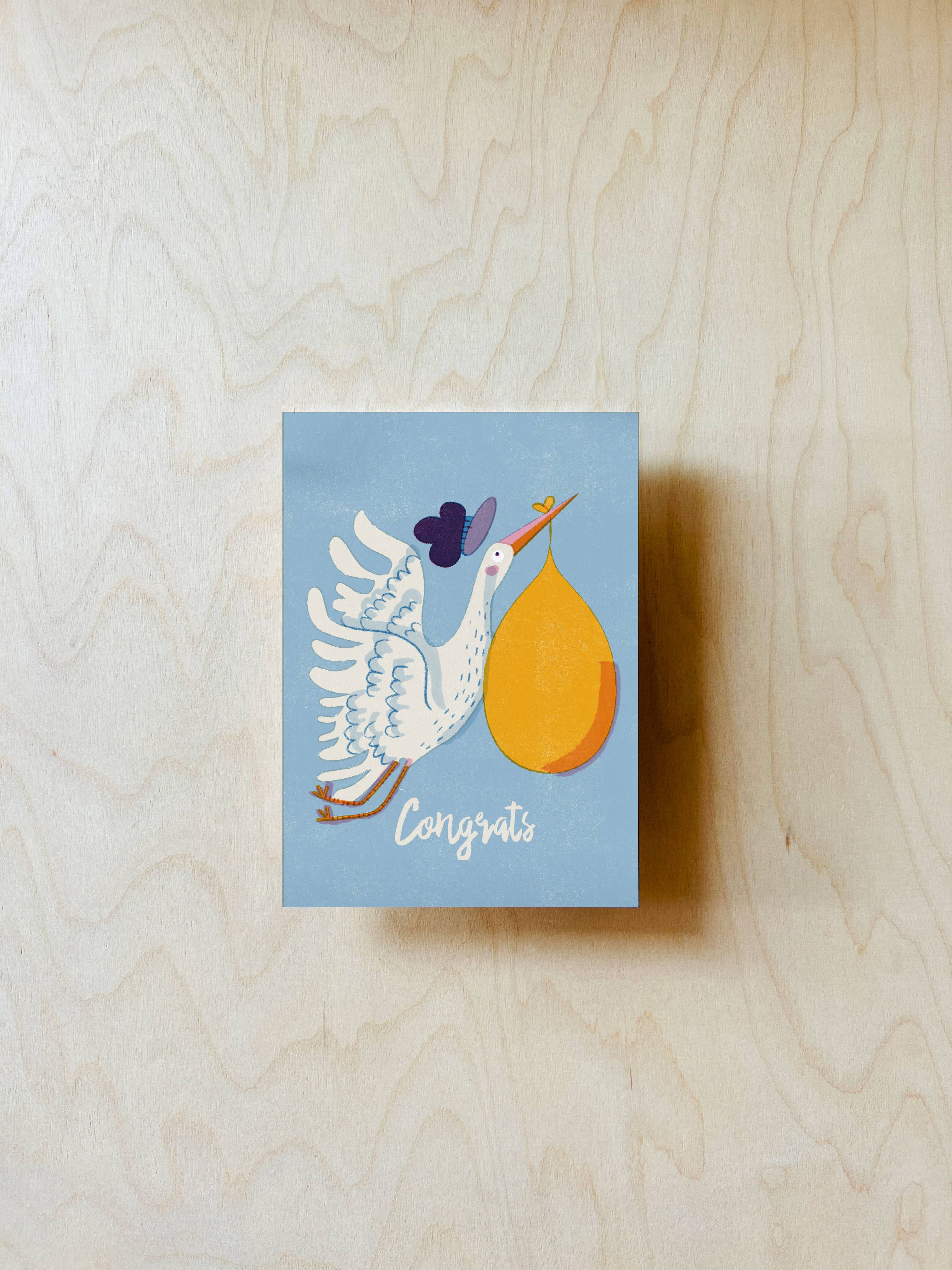 jungwiealt - Wholesale Postcard - Stork Postcard DIN A62