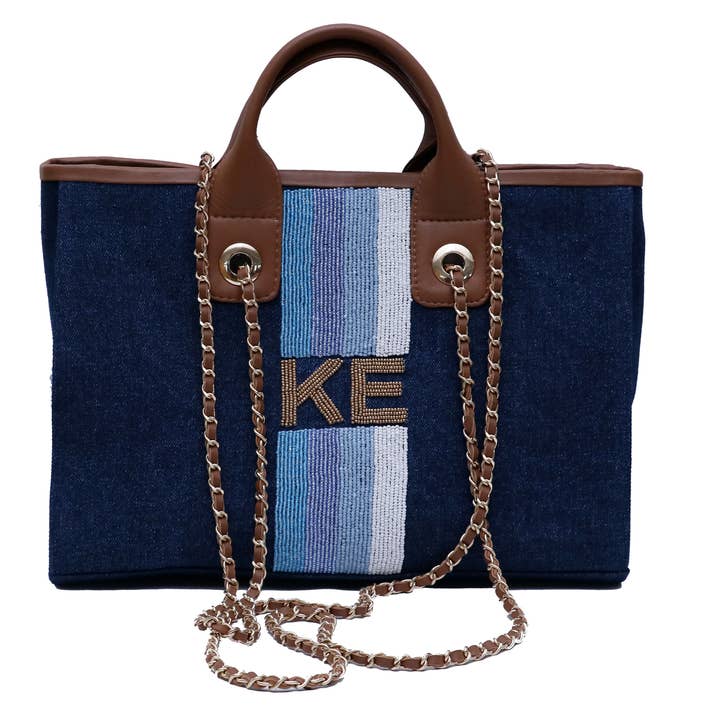 Tiana Designs - Wholesale Top Handle Bag - Women's - RB 359/3001 - Navy Denim/Turquoise/Peri/Blue/White/Gold0