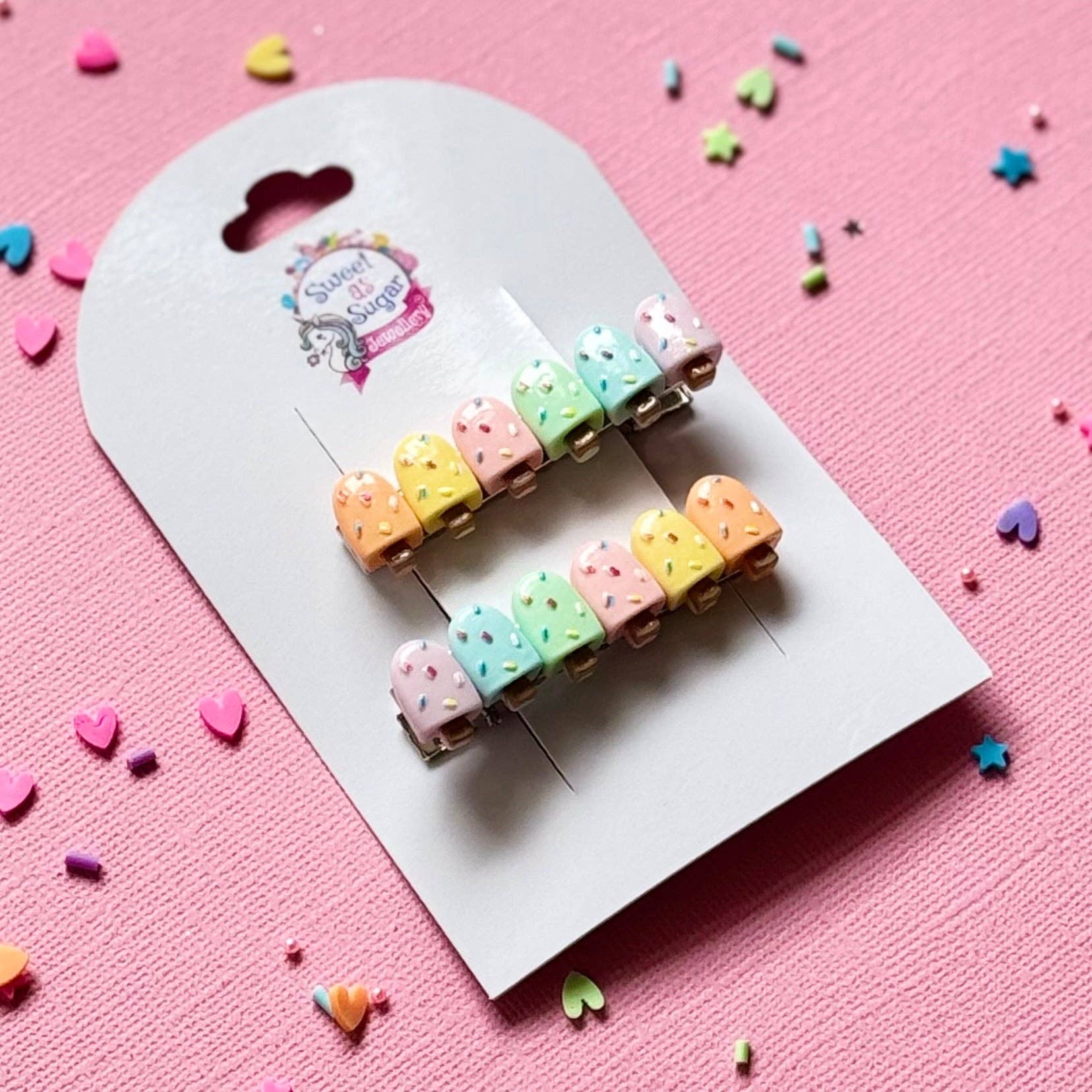 Sweet As Sugar Jewellery - Wholesale Hair pin - Hair Pin Rainbow Ice Cream0