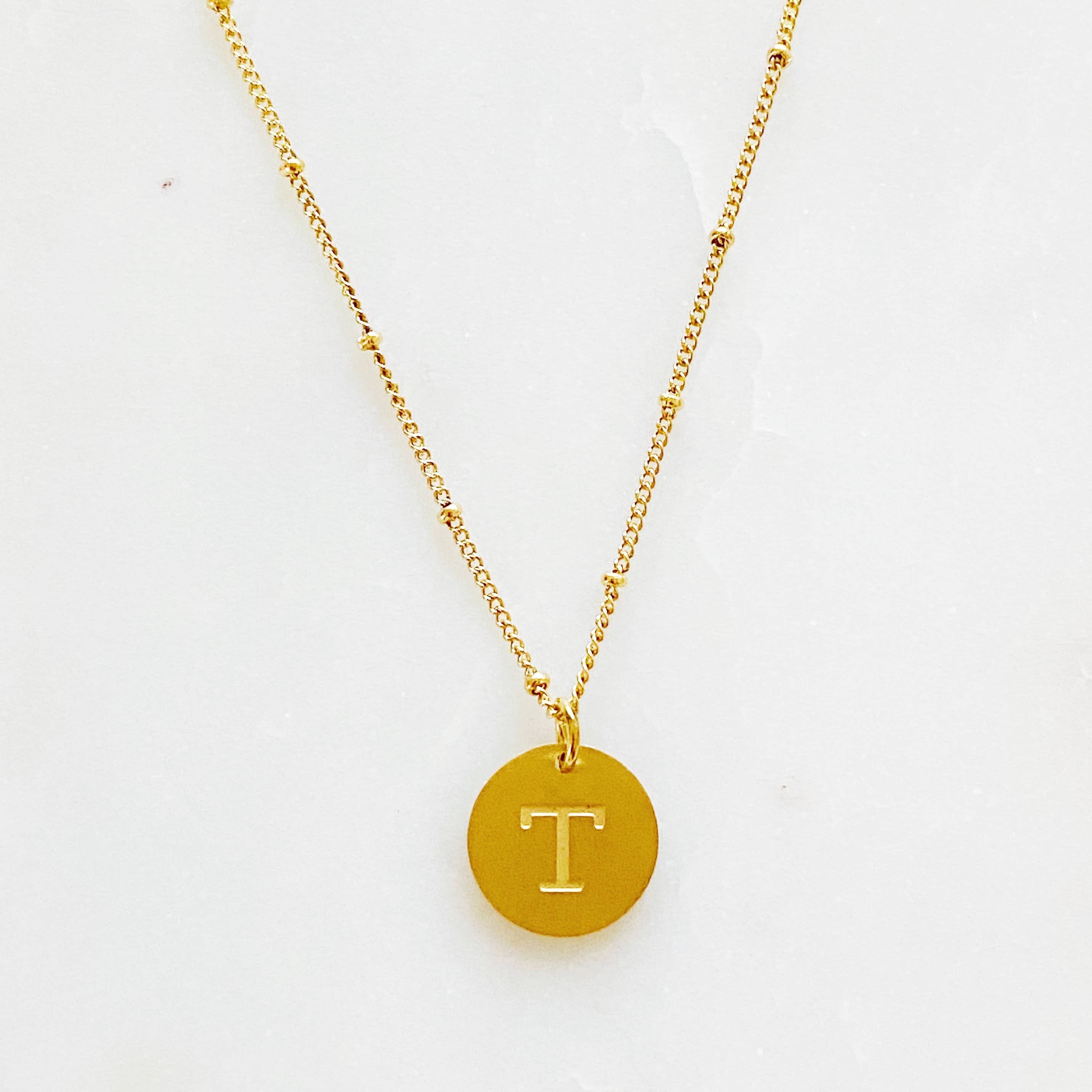 Ellison+Young - Wholesale Pendant/Charm Necklace - Ellison + Young: Singular Charm Initial Necklace14