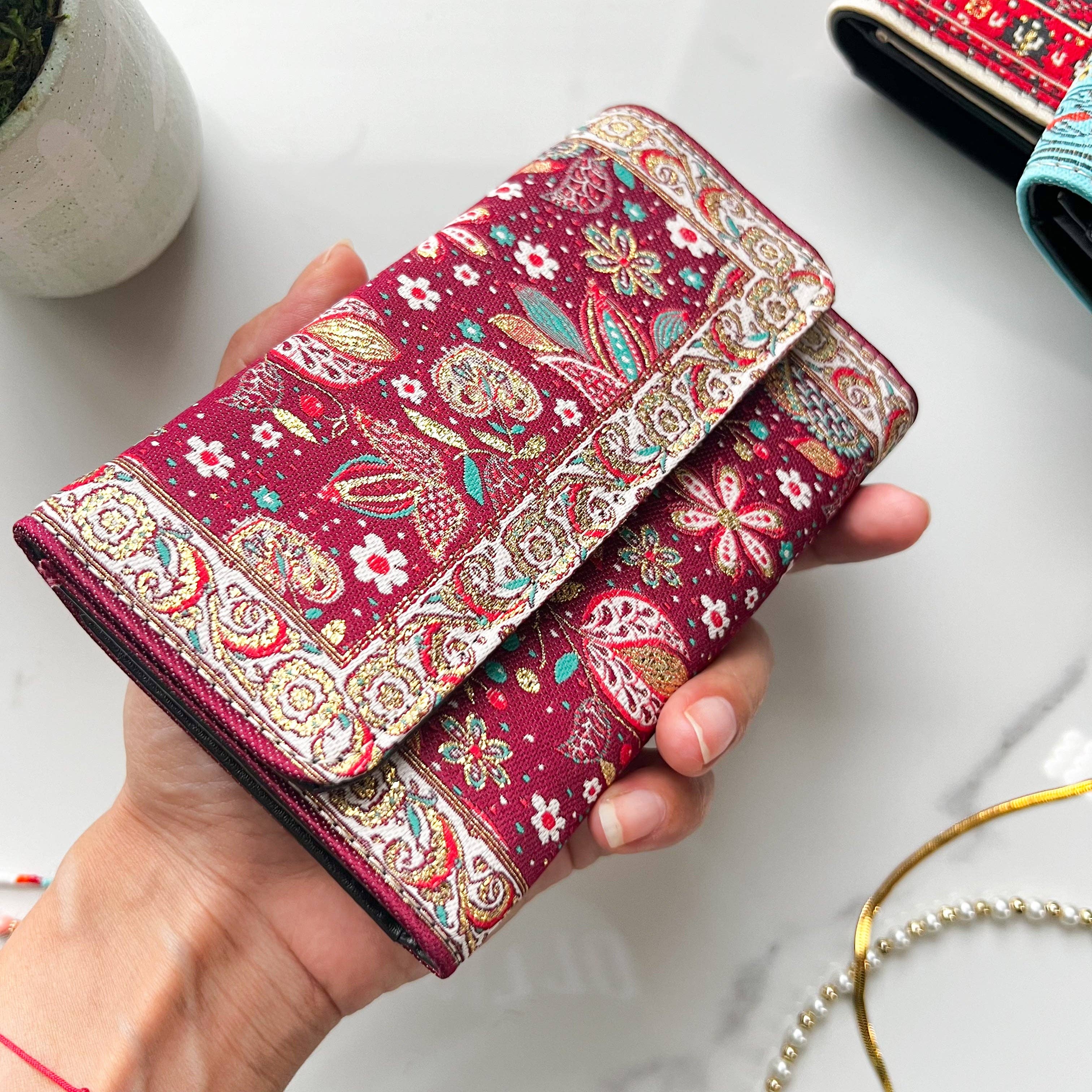 Umays Boho - Wholesale Wallet - Women's - Floral Wallet for Women, Small Wallet for Women, Cute Wallet3