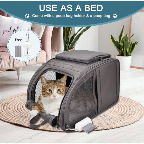 Jespet - Wholesale Pet Carrier - Cat/Dog - GOOPAWS Pet Carrier Backpack for Dogs and Cats, Collapsible with Breathable Mesh Dog Backpack, for Pets Up to 25 Lbs4