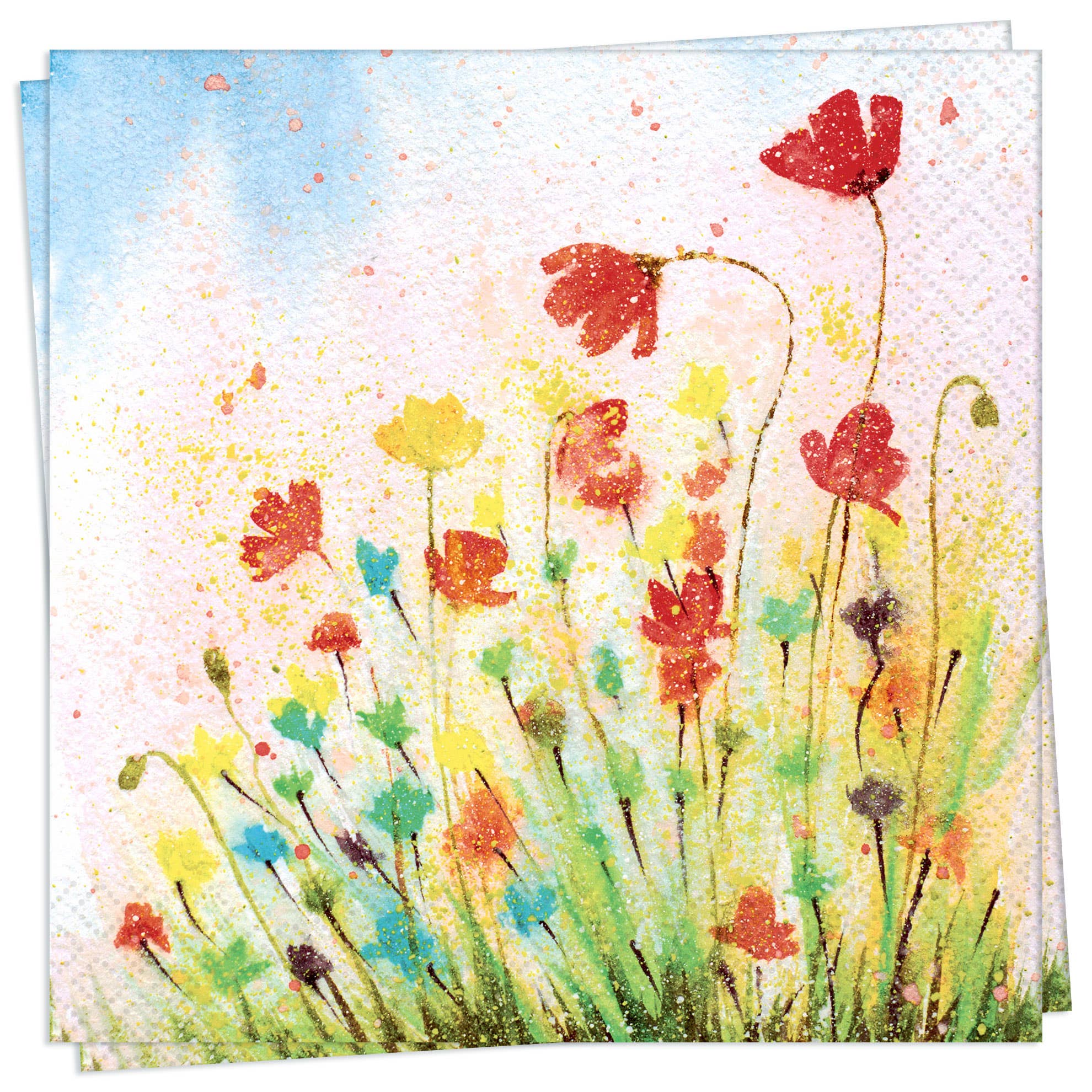 Twilight Collection - Vente Serviettes jetables - Serviette à cocktail Flourish Aurora0