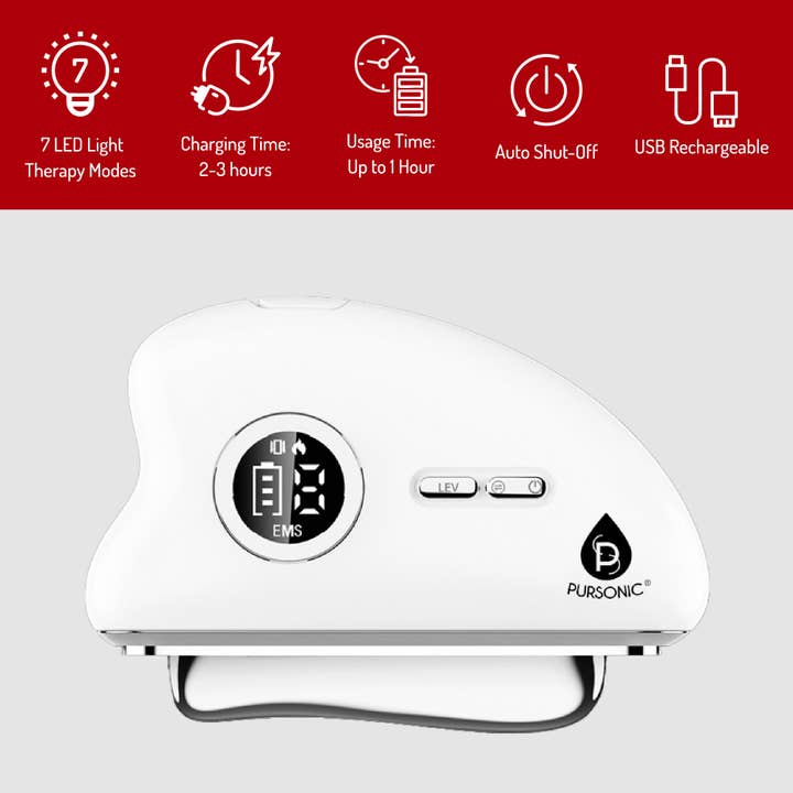 Pursonic - Wholesale Electronic Skincare Device - Pursonic 7-in-1 LED Light Therapy Beauty Wand1