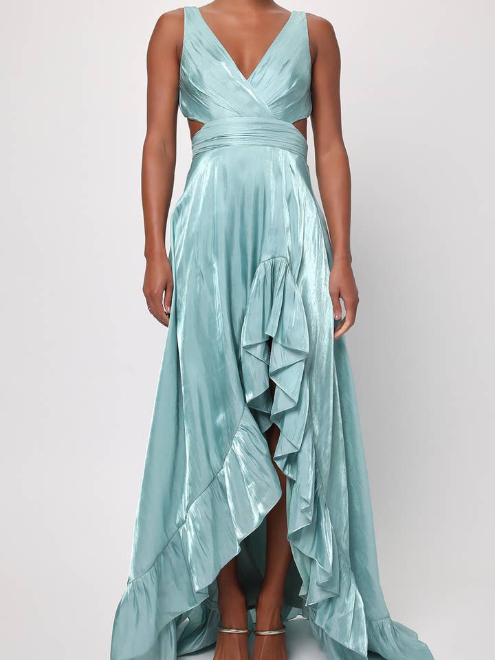 Rylee Satin Maxi Dress for wholesale by Lulus