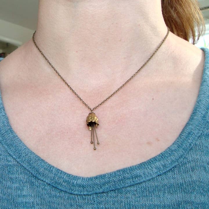 Fuchsia Bloom Studio - Wholesale Pendant/Charm Necklace - Small Tulip Necklace Flower Jewelry4