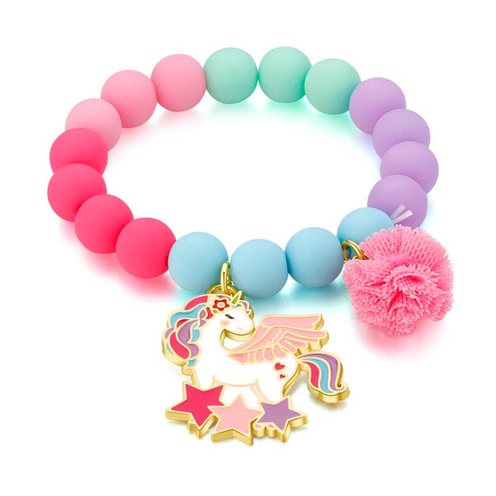 Charming Whimsy Bracelet | Magical Unicorn
for wholesale by Girl Nation | Kids Jewelry | Easter Gifts