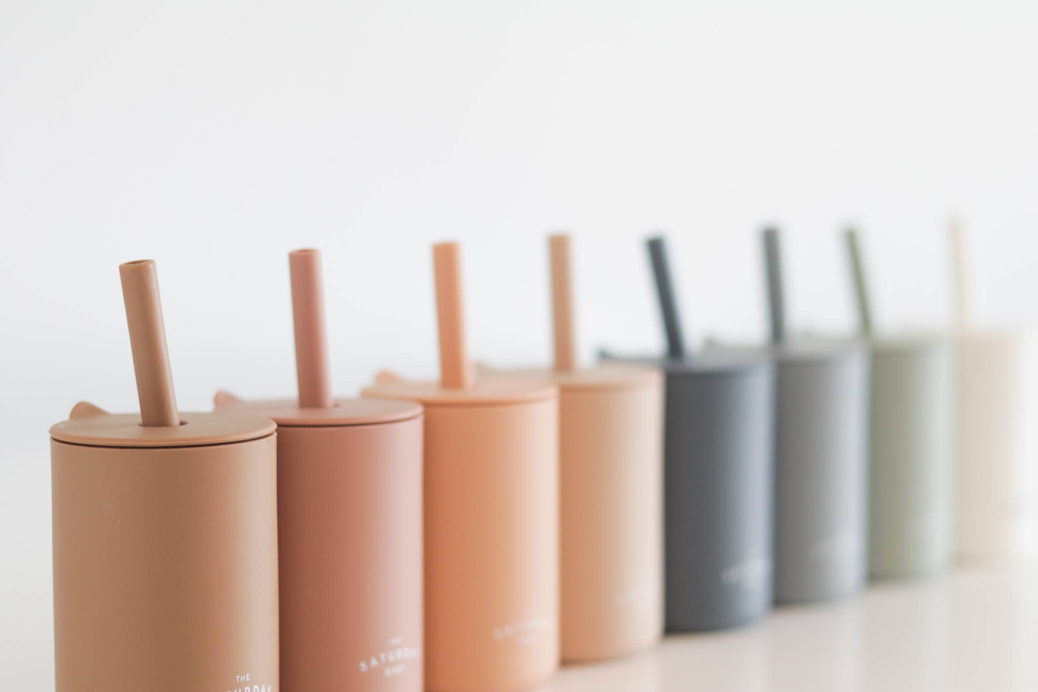 The Saturday Baby - Wholesale Drinking Glass/Cup - Kids & Baby - The Saturday Baby Silicone Straw Cup25