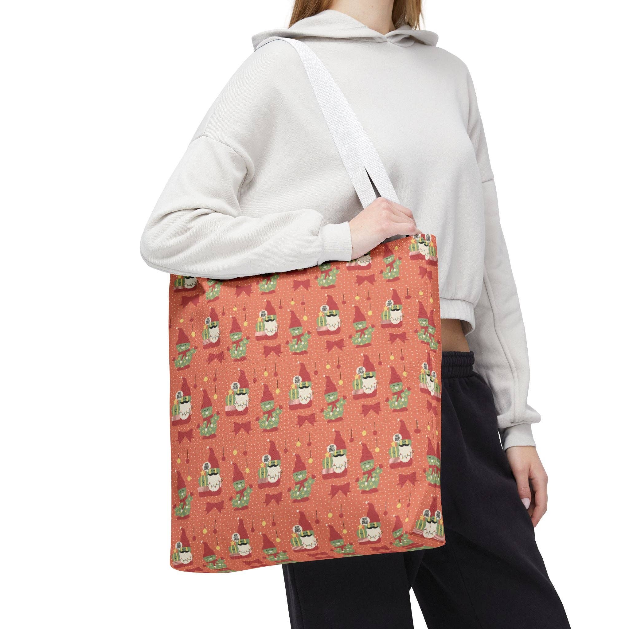 Happythings76 - Wholesale Tote Bag - Women's - Christmas Cactus Gnome Gift Tote Bag — Cute Holiday Carry-All 🎁✨13