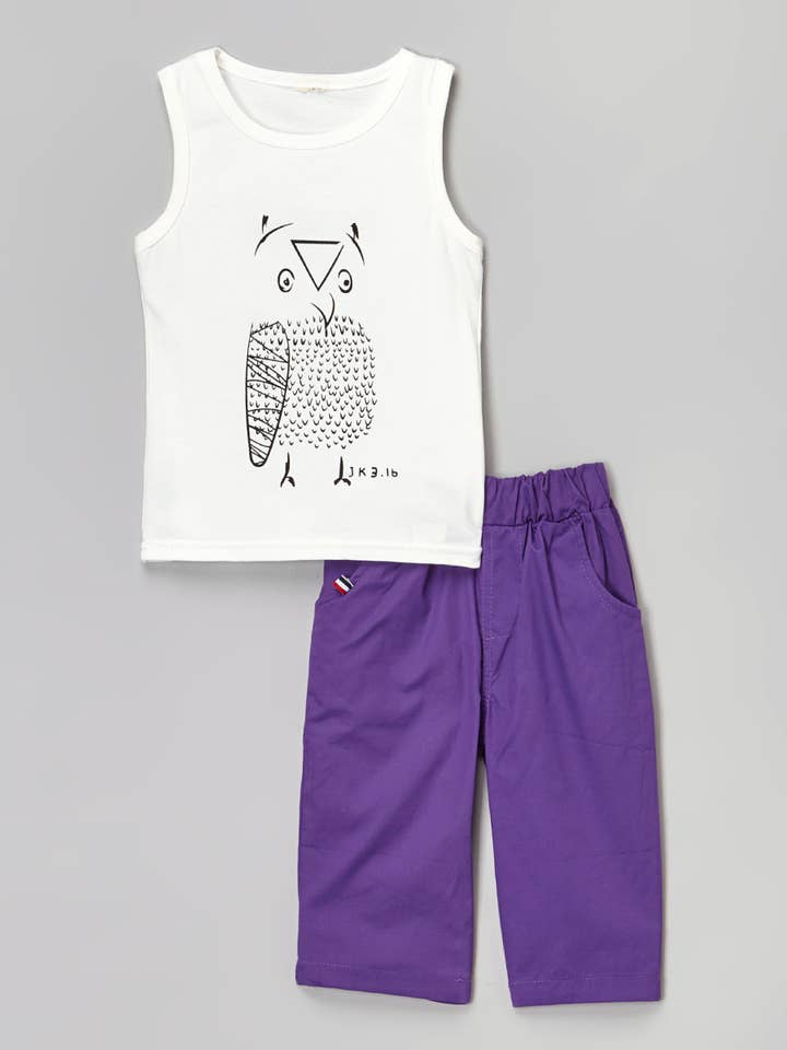 Camicia e pantaloni Sketchy Owl per la vendita all'ingrosso da parte di Leighton Alexander