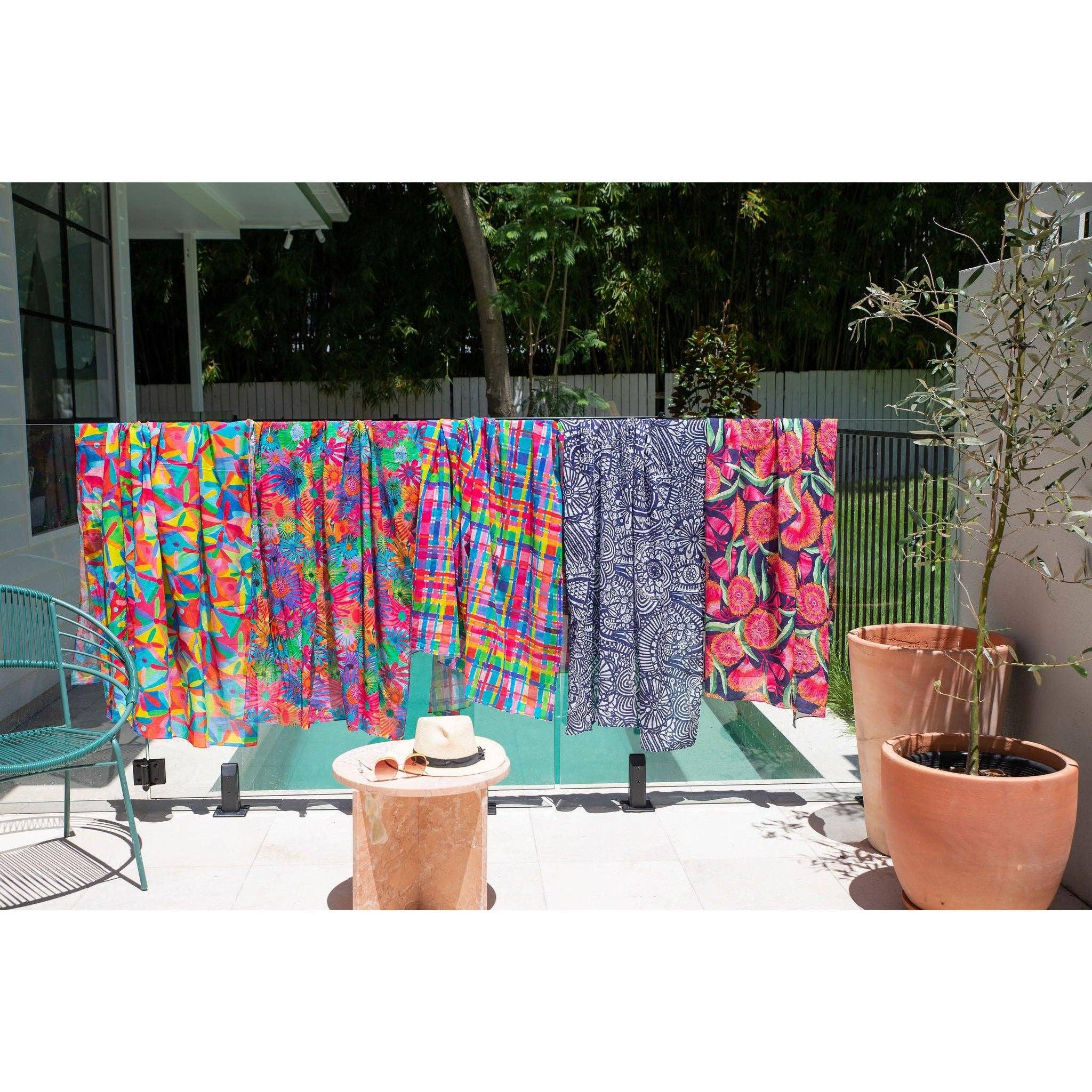 Lordy Dordie - Wholesale Swim Cover Up - Women's - Secret Garden - BEACH WRAP / SCARF4