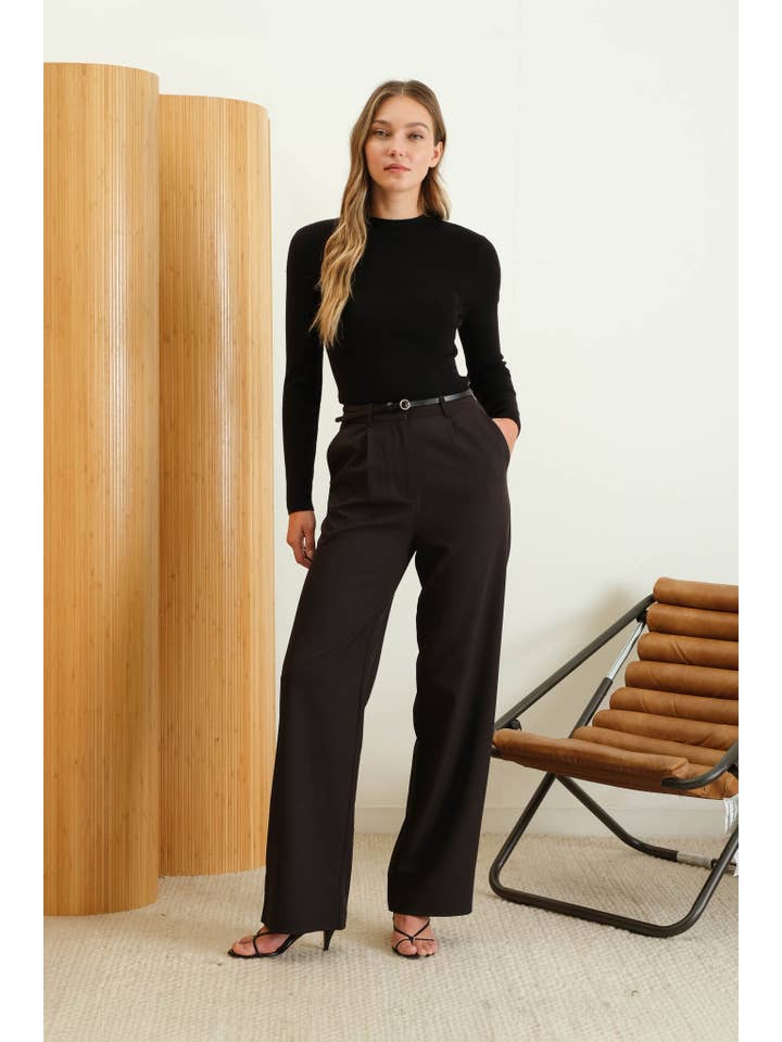 The Workshop Studio - Wholesale Knit Sweater - Women's - SEAMLESS MOCK NECK SWEATER KNIT PULLOVER14