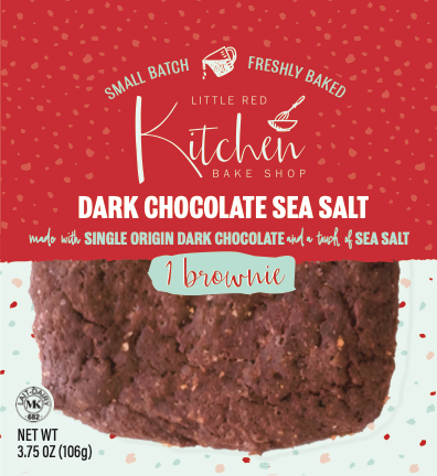 Little Red Kitchen Bake Shop - Vente Brownies - Brownies au sel de mer au chocolat noir4