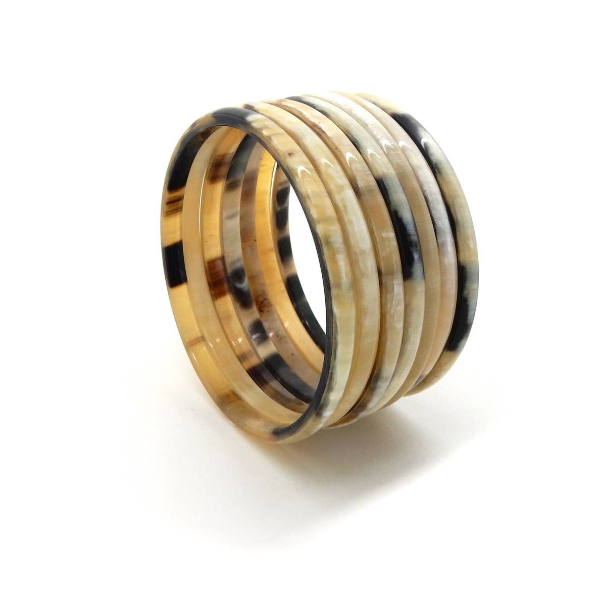 COUCOT - Wholesale Bangle Bracelet - Light Horn Week To View - 5mm Width2