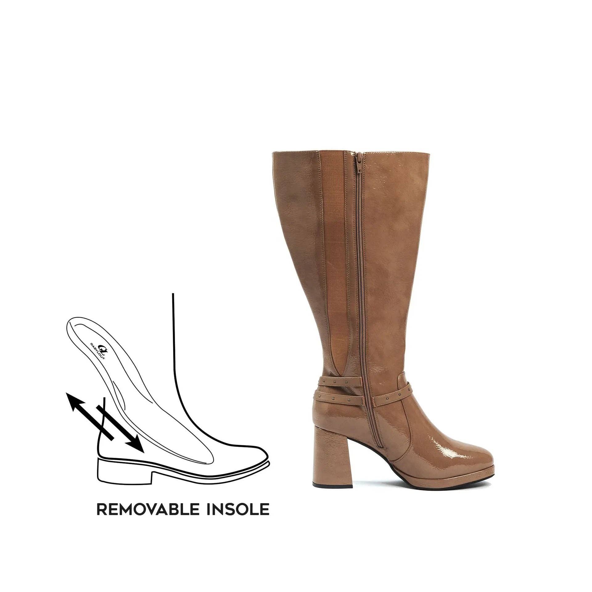 Gabylou - Wholesale Boots - Women's - Wide Calf Boots 3XL - Manon Model33