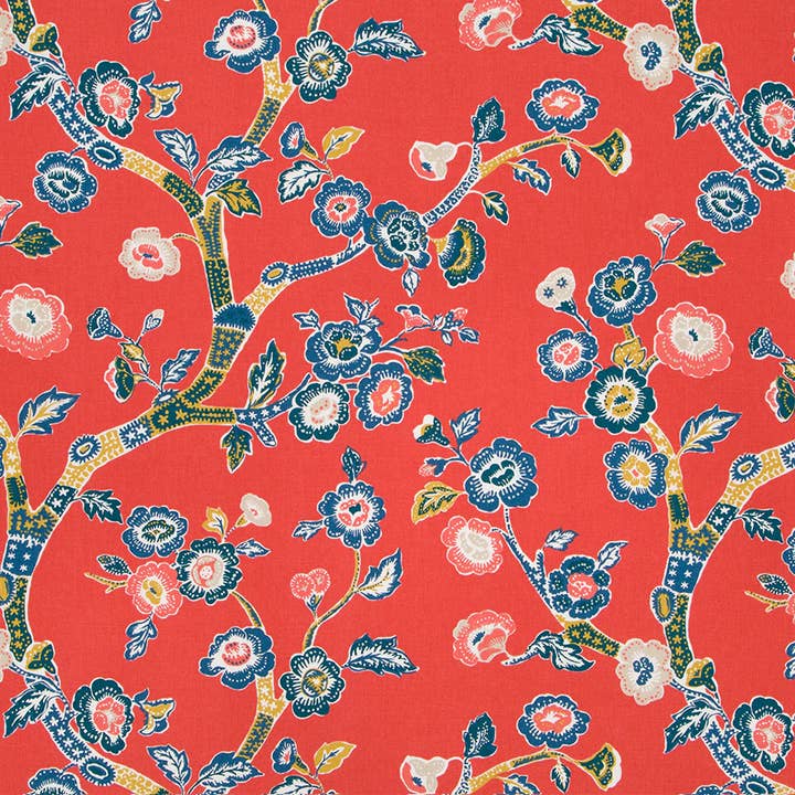 BLOSSOM DEARIE | CHERRY Fabric by the Yard for wholesale by Robert Allen