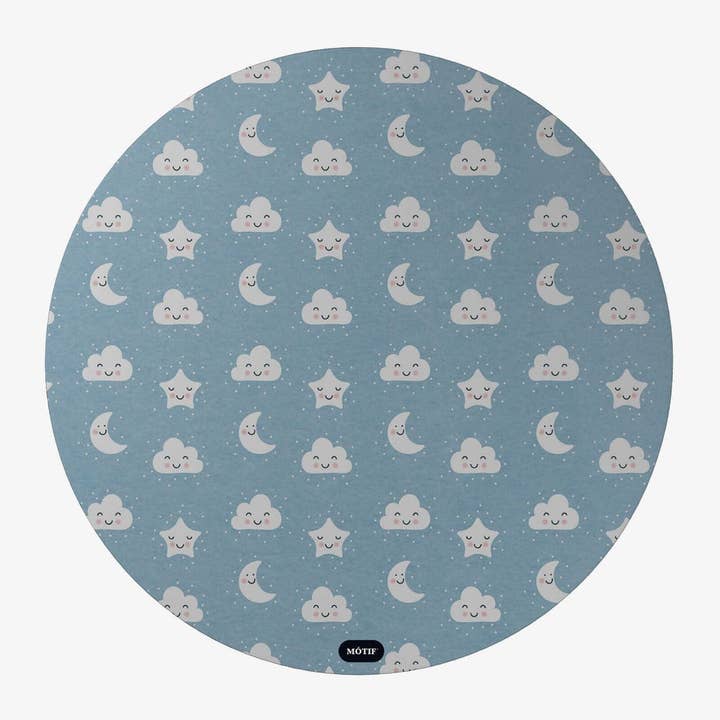 Smoke Sky vloerbescherming kinderstoelkleed 115 cm voor wholesale door Mótif Mats