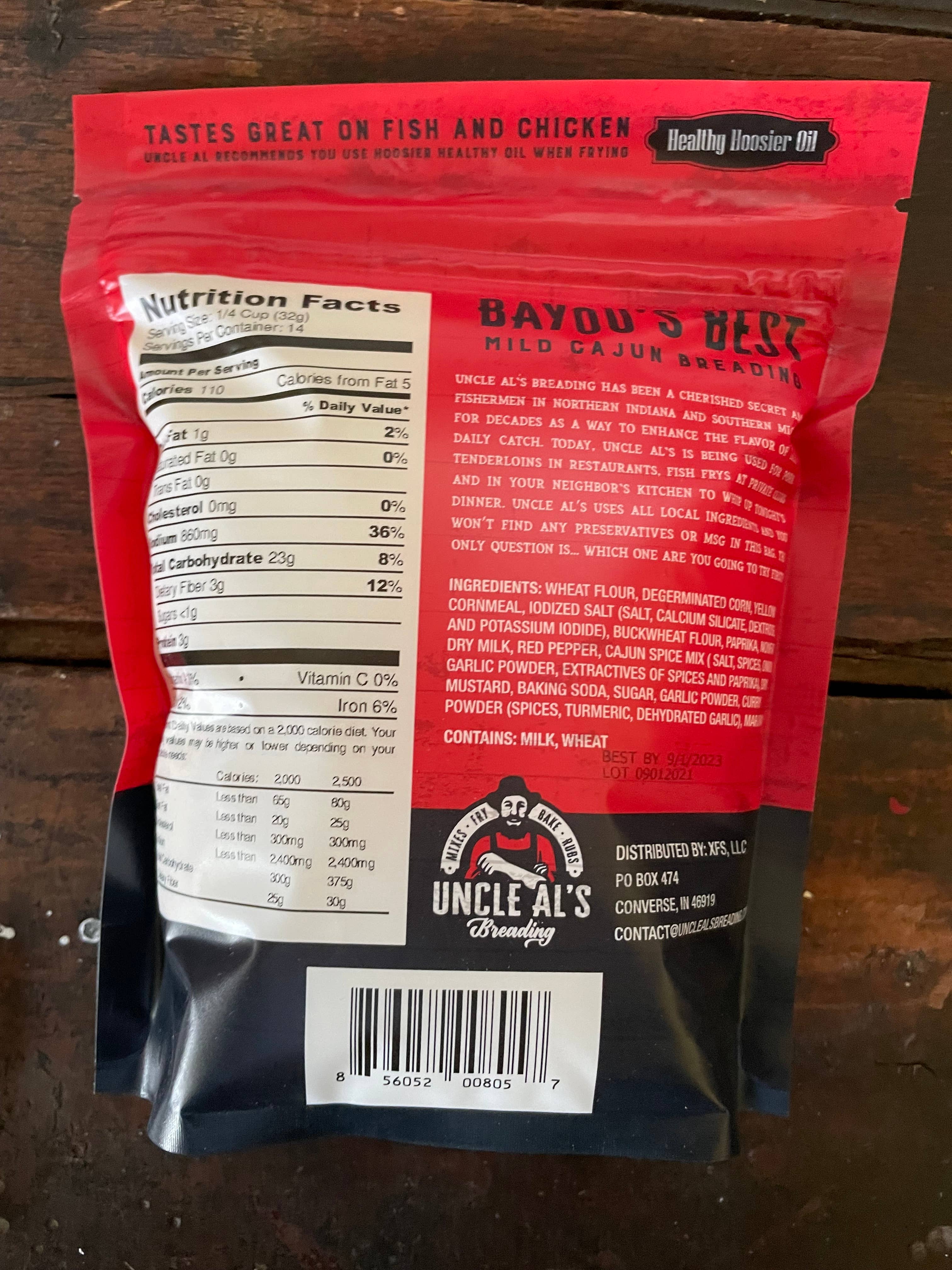 UNCLE ALS BREADING - Wholesale Bread Mix - Bayou's Best Mild Cajun Breading 2