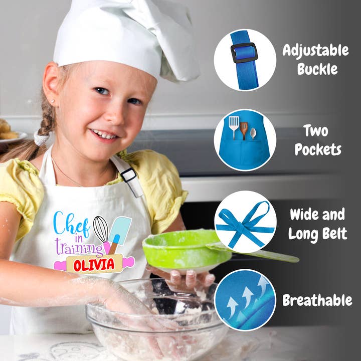 Gradzo - Vendita all'ingrosso Grembiule bambini - Grembiule per bambini personalizzato con nome personalizzato2