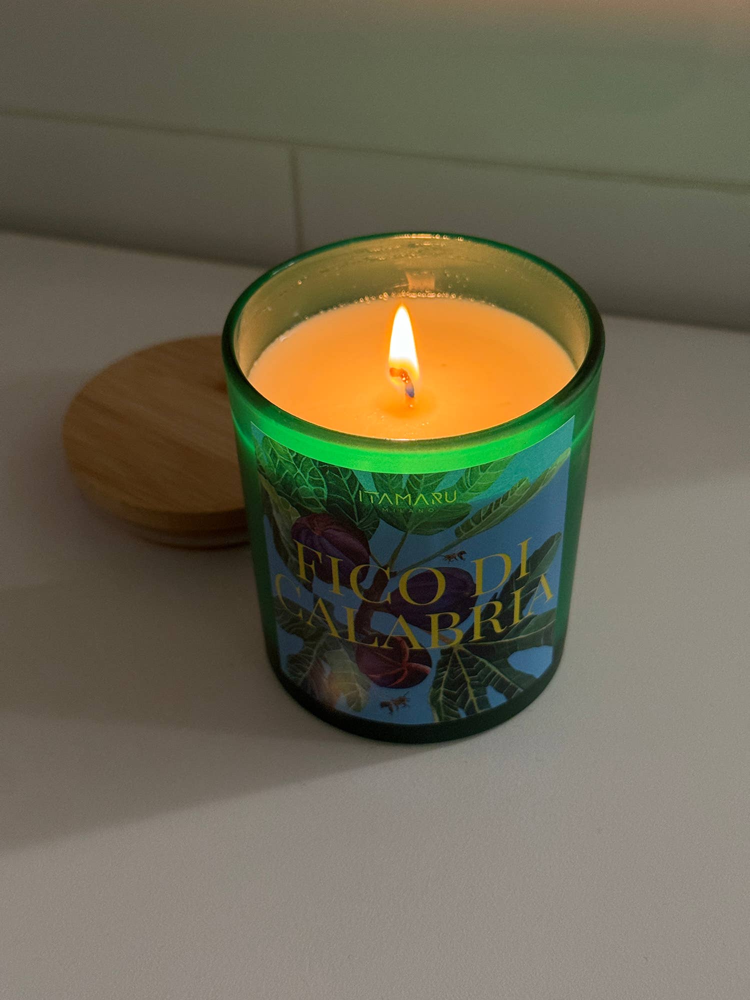 ITAMARU - Vente Bougie en bocal - Bougie parfumée à la cire de soja FICO DI CALABRIA (parfum figue boisée)5