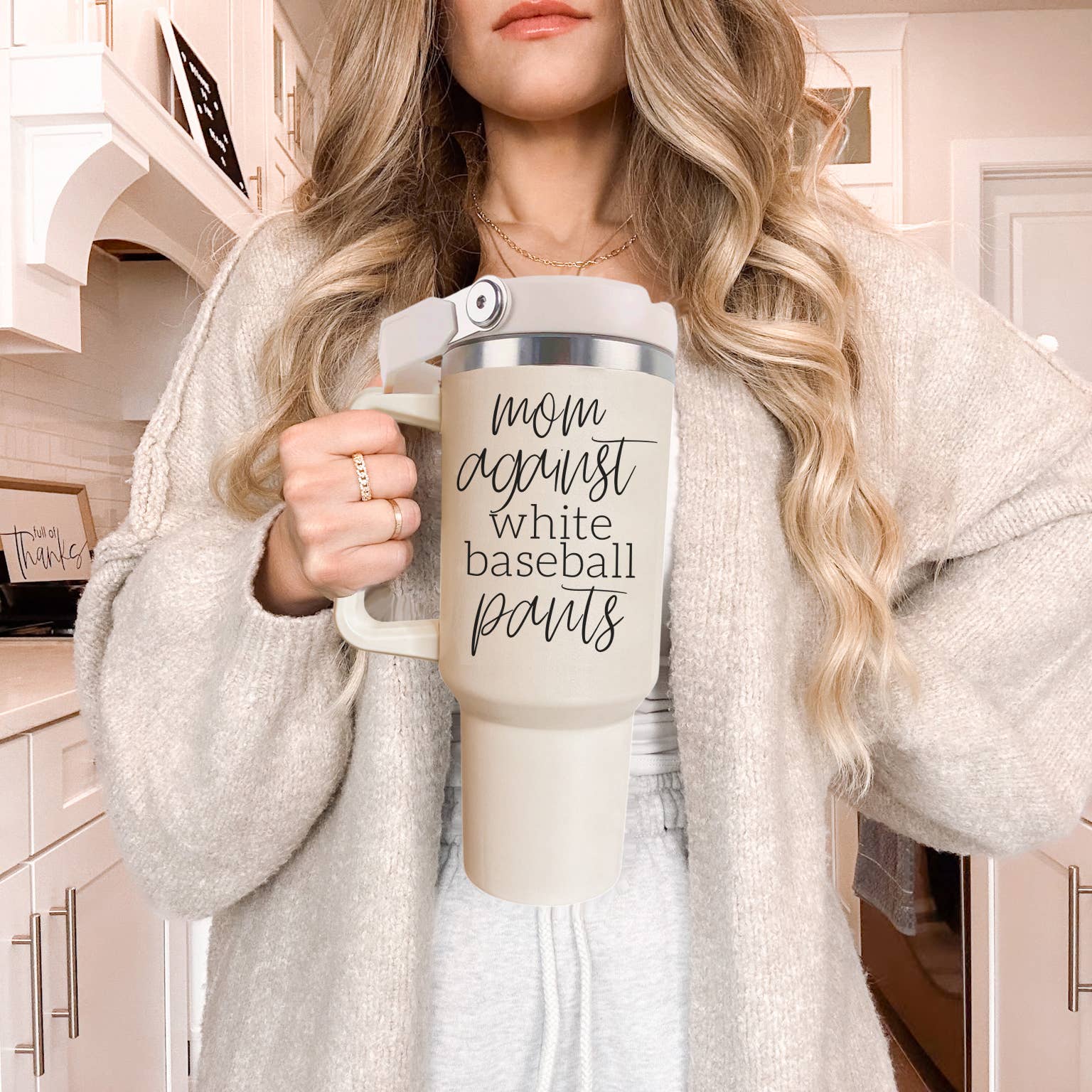 Gia Roma - Wholesale Drinking Glass/Cup - Baseball Drinkware | Baseball Mom Gift Tumblers 40oz Handle6