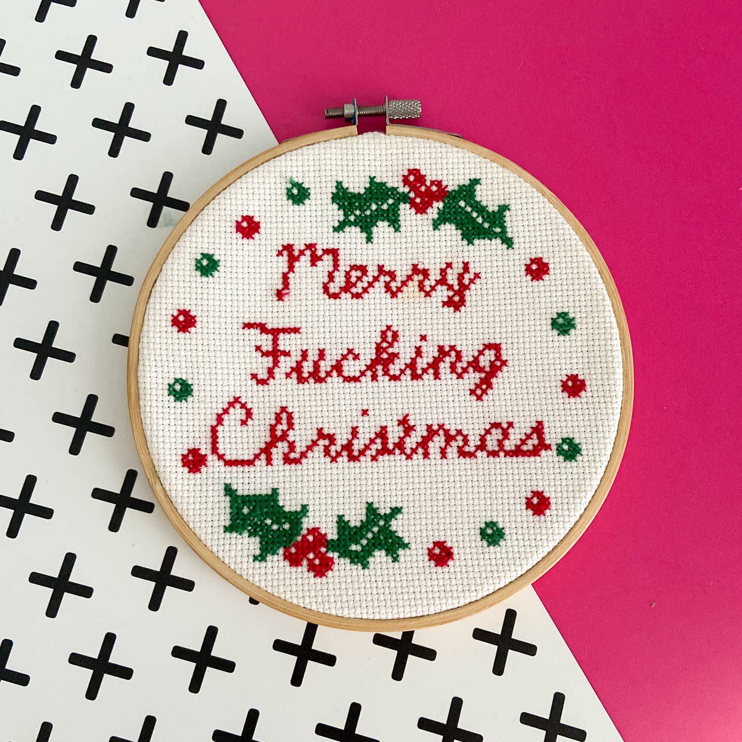 Curious Twist - Wholesale Doe-het-zelf-knutselset - Vrolijk kerstborduurpakket4